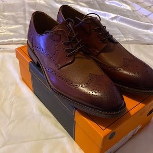 Brand new leather brown oxfords
